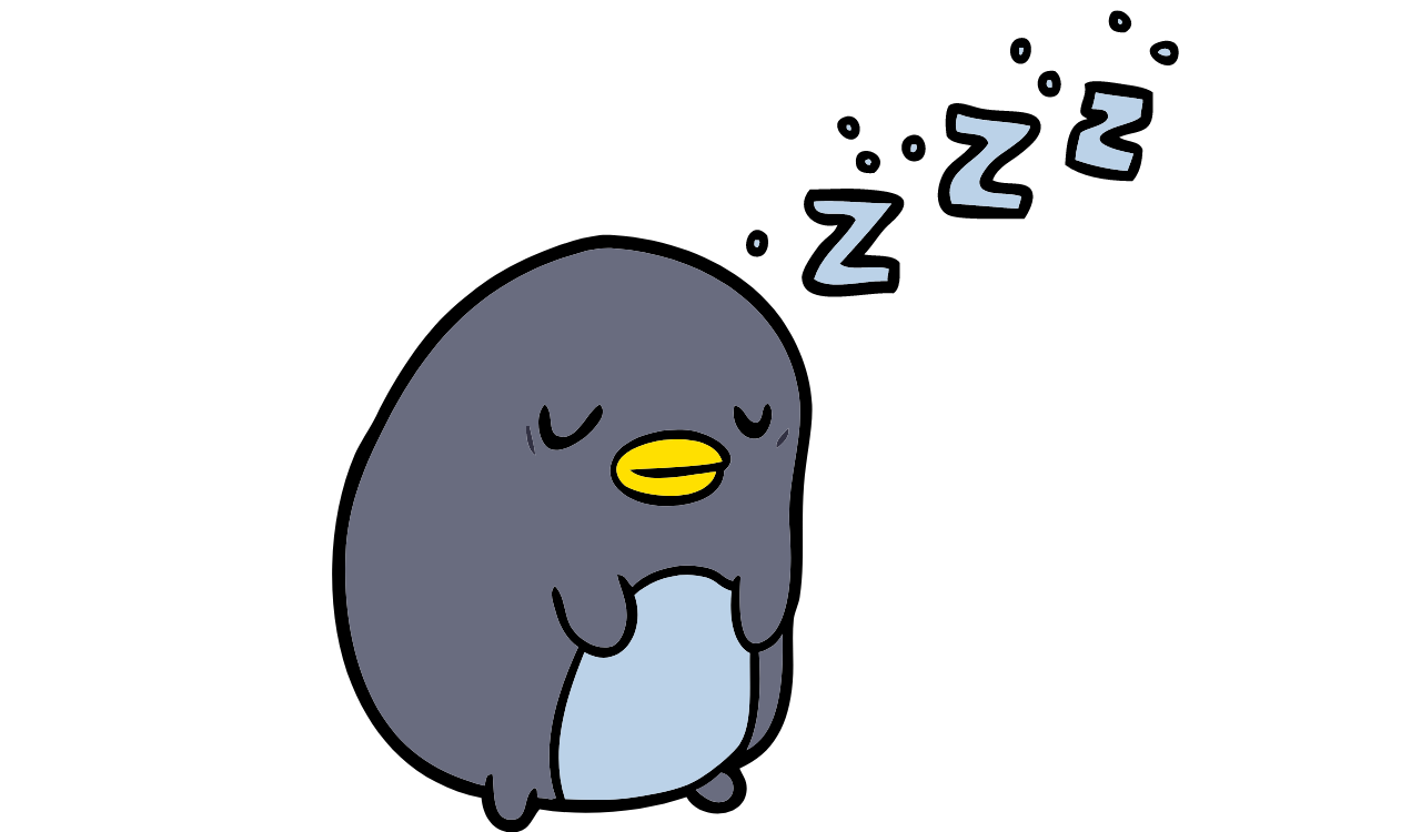 sleeping penguin illustration mindful soul center magazine