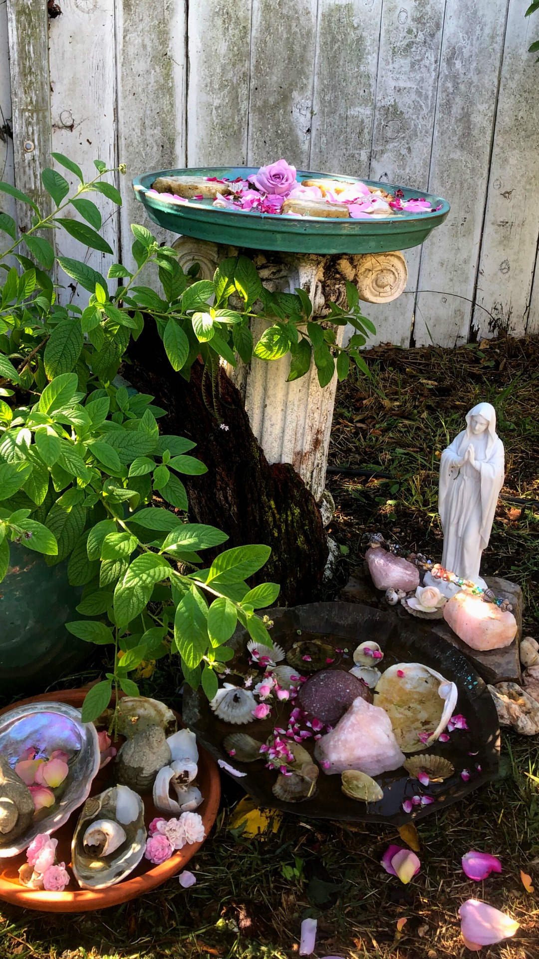 Mother Mary Statue in the Garden