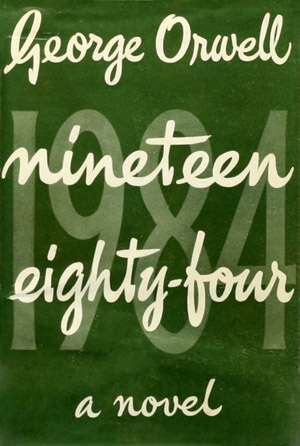 Original Cover of the book by George Orwell 1984