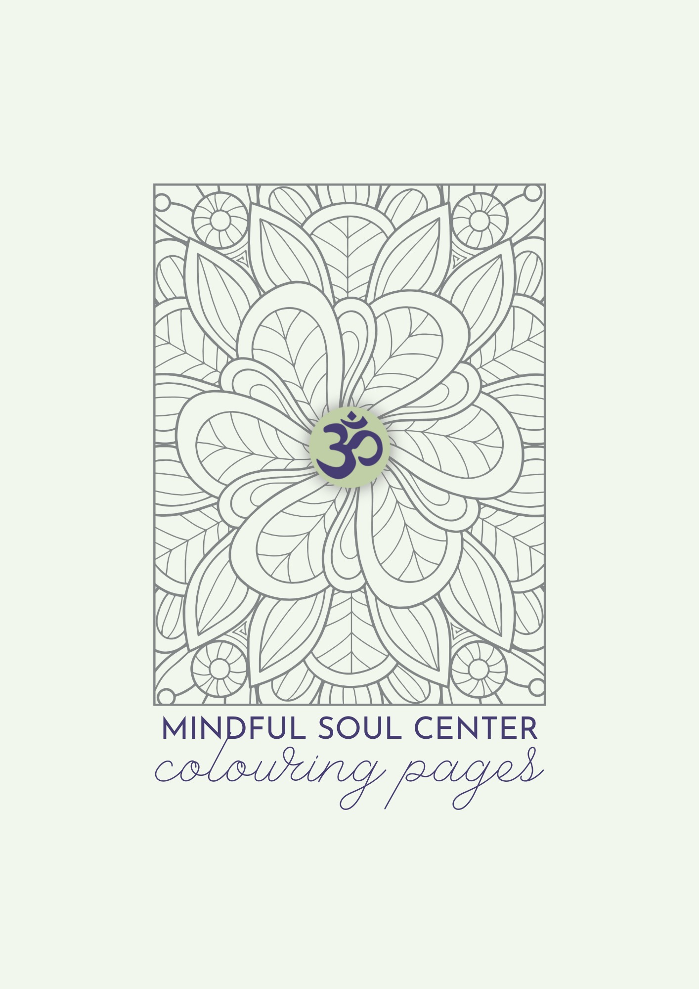 Mandala Colouring Book Cover
