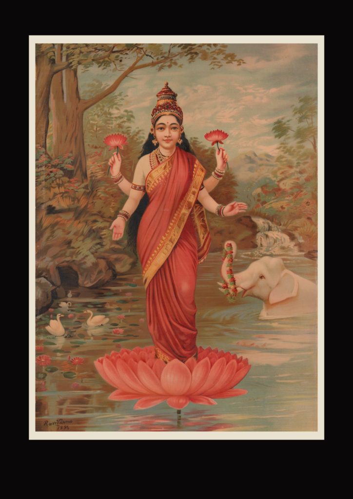 Lakshmi print from the MET collection