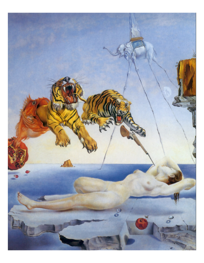 Flight of a Bee around a Pomegranate a Second Before Awakening to what? A look at a work by Salvador Dali